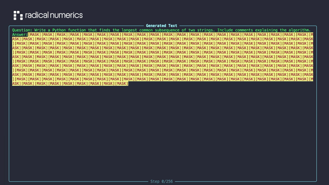 RND1 diffusion text generation